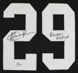Eric Dickerson Raider Nation Authentic Signed Black Pro Style Jersey BAS Witness