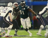 Fletcher Cox Signed 16x20 Philadelphia Eagles Photo SB LII Champs JSA Hologram
