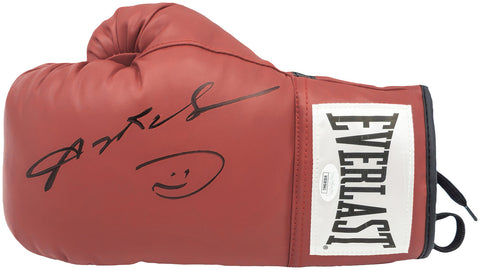 SUGAR RAY LEONARD AUTOGRAPHED RED EVERLAST LH BOXING GLOVE JSA 227968