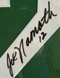 Joe Namath New York Jets Autographed Jersey Deluxe 34"W x 40"H Framing - JSA COA