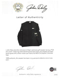 John Daly Signed Match Worn Dark Green Johnstons of Elgin Cashmere Sweater BAS