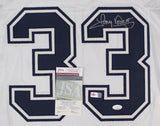 Tony Dorsett Signed Dallas Cowboys Throwback Jersey (JSA COA) 4xPro Bowl R.B.