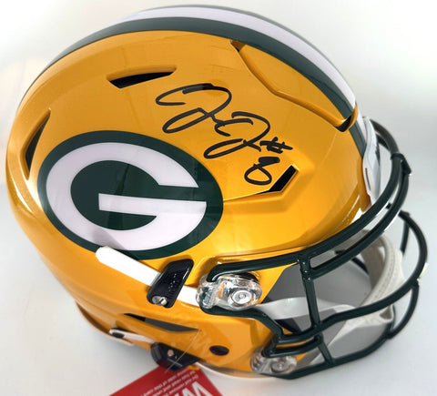 Packers Back JOSH JACOBS Signed Full Size Authentic Speed FLEX Helmet AUTO - BAS