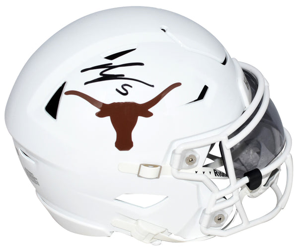 BIJAN ROBINSON AUTOGRAPHED TEXAS LONGHORNS SPEEDFLEX MIDI HELMET JSA