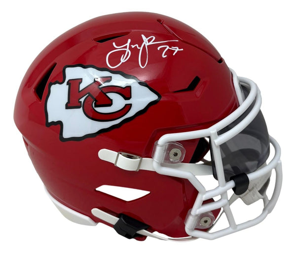 Larry Johnson Signed Kansas City Chiefs MIDI SpeedFlex Helmet JSA QR