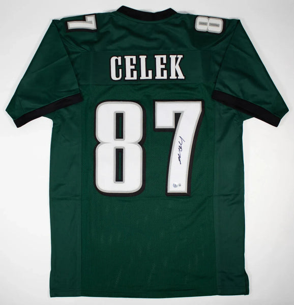 Brent Celek Signed Philadelphia Eagles Jersey (Beckett) Tight End 2007-2017