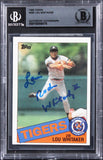 Tigers Lou Whitaker Authentic Signed 1985 Topps #480 Card BAS Slabbed