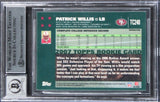 Patrick Willis Signed 2007 Topps Chrome Refractors #TC240 Card Auto 10 BAS Slab