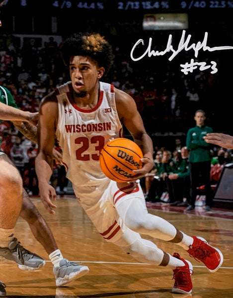 WI Badgers Guard CHUCK HEPBURN Signed 8X10 Photo #1 AUTO