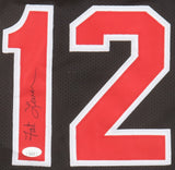 Lafayette Fat Lever Signed Portland Trail Blazers Black Jersey (JSA) 2xAll Star