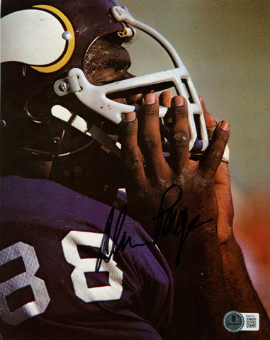 Alan Page Autographed Minnesota Vikings Magazine Page Beckett 48241