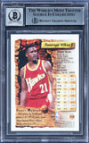 Hawks Dominique Wilkins Signed 1993 Finest #163 Card Auto 10! BAS Slabbed