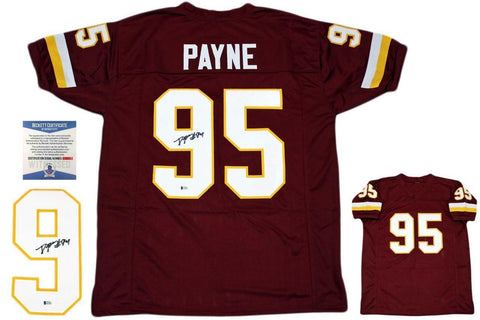 DaRon Payne Autographed SIGNED Jersey - Burgundy - Beckett Authentic