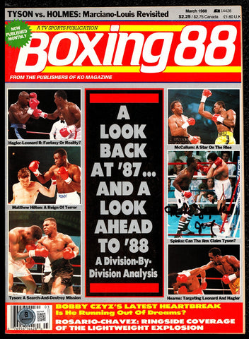 Michael Spinks "Jinx" Autographed Signed Magazine Beckett BAS QR #BM37836