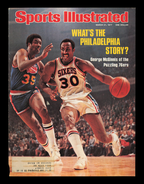 George McGinnis Autographed Sports Illustrated Cover Philadelphia 76ers 237819