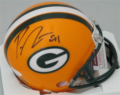Packers PRESTON SMITH #91 Signed Riddell Mini Helmet AUTO - JSA