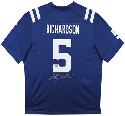 Colts Anthony Richardson Authentic Signed Blue Nike Game Jersey Fan #XP13988453