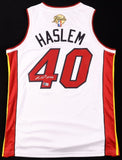 Udonis Haslem Signed Miami Heat Jersey (Beckett) 3xNBA Champion 2006, 2012, 2013