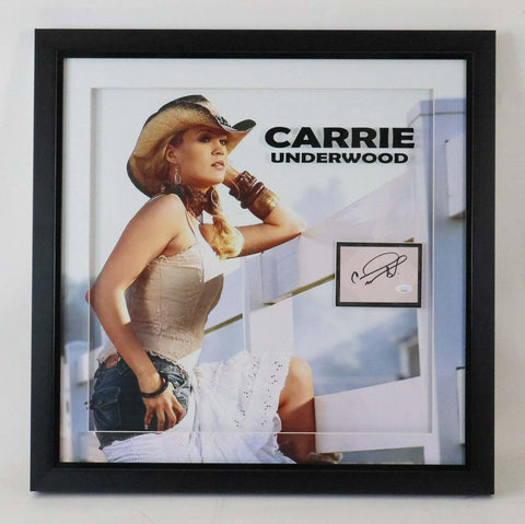 Carrie Underwood Autographed 16"x20" Framed Photo JSA COA