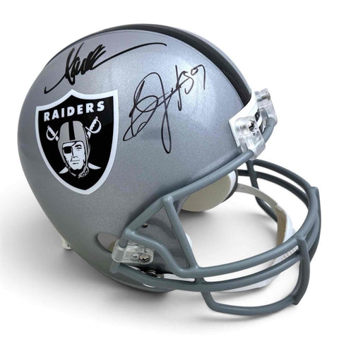 Bo Jackson + Marcus Allen Autographed Signed Oakland Raiders FS Helmet - Beckett