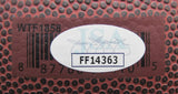 Saquon Barkley Signed Leather Wilson NFL Football Philadelphia Eagles JSA 210033