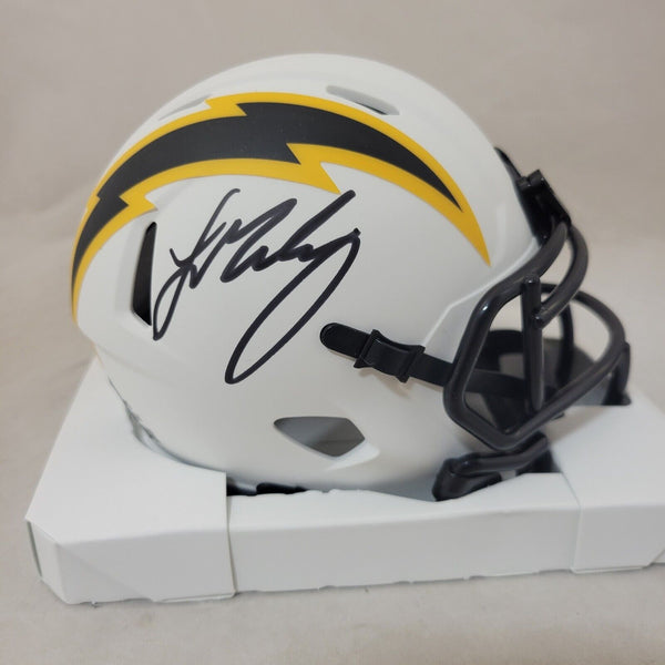 LADD MCCONKEY SIGNED LA CHARGERS LUNAR ECLIPSE SPEED MINI HELMET BECKETT QR