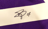 LSU Tigers Patrick Peterson Autographed Purple Jersey Beckett BAS QR #2W734049