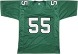 EAGLES BRANDON GRAHAM AUTOGRAPHED KELLY GREEN SUPER BOWL STATS JERSEY BECKETT
