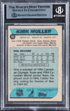 Devils Kirk Muller Authentic Signed 1986 Topps #94 Card BAS Slabbed 2