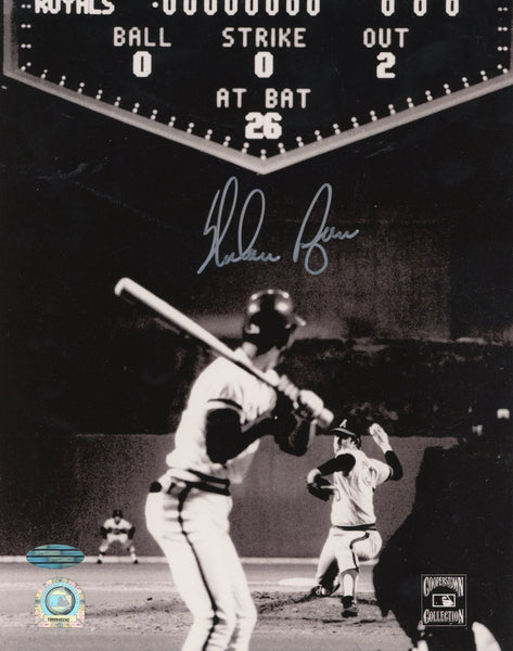 NOLAN RYAN AUTOGRAPHED CALIFORNIA ANGELS 1ST NO-HITTER 8x10 PHOTO STEINER