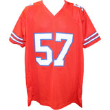 AJ Epenesa Autographed/Signed Pro Style sz XL Red Jersey Beckett Witness 50255