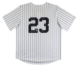 Don Mattingly "4x Insc" Signed White Pinstripe Majestic LE #11/23 Jersey Fan