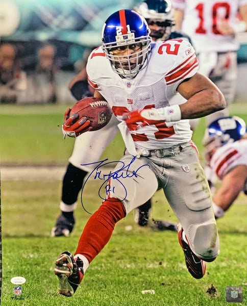 Giants TIKI BARBER Signed 16X20 Photo #2 AUTO - 3 x Pro Bowler Ring of Honor JSA