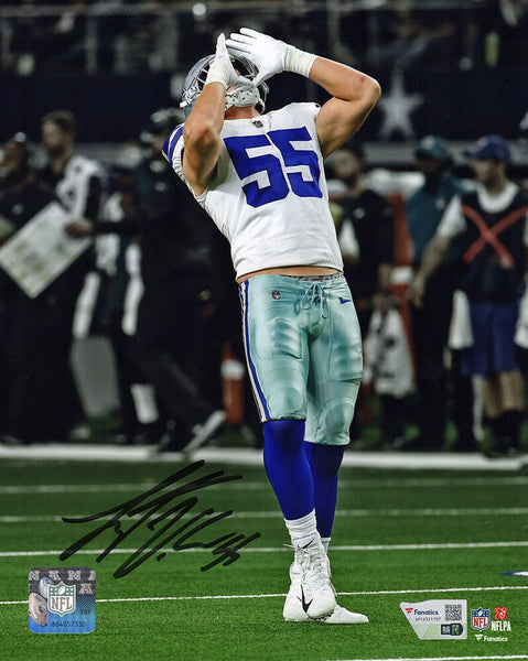 Leighton Vander Esch Signed Cowboys White Wolf Call 8x10 Photo - (FANATICS COA)