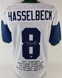Matt Hasselbeck Signed Seattle Seahawks Career Stat Jersey (Beckett) Quarterback