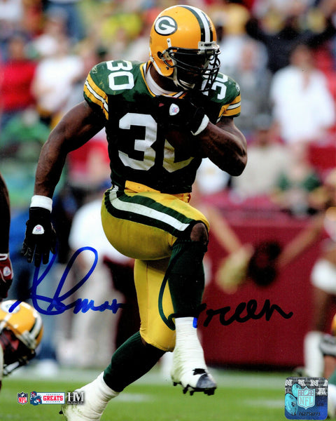 Packers All Time Leading Rusher AHMAN GREEN Signed 8x10 Photo #3 AUTO