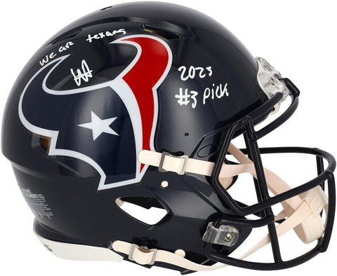 Autographed Will Anderson Houston Texans Helmet Item#12770379 COA