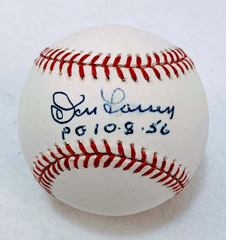 Don Larsen Signed MLB Baseball Inscribed "PG 10-8-56"
