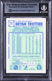 Islanders Bryan Trottier Authentic Signed 1990 O-Pee-Chee #291 Card BAS Slabbed