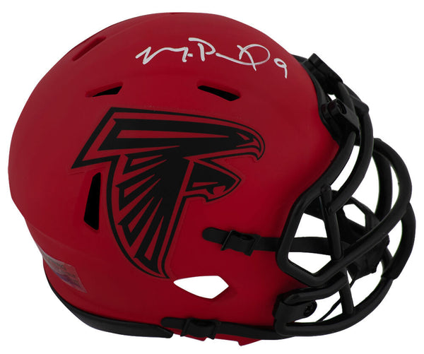 Michael Penix Jr. Signed Falcons RAVE Riddell Speed Mini Helmet - (SCHWARTZ COA)