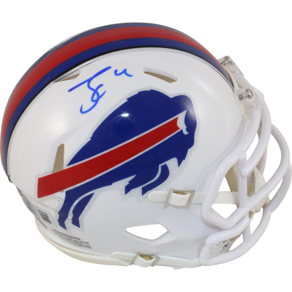 James Cook Autographed/Signed Buffalo Bills Mini Helmet Beckett Witness 51036