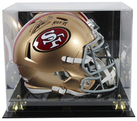 49ers Patrick Willis "HOF 24" Signed F/S Speed Rep Helmet W/ Case BAS Witnessed