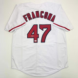 Autographed/Signed Terry Francona Boston White Baseball Jersey Beckett BAS COA