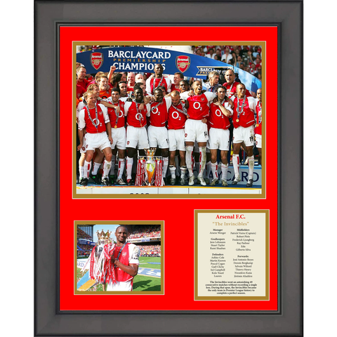 Framed Arsenal F.C. "The Invincibles" 2003 Premier League Champions 12x15 Photo