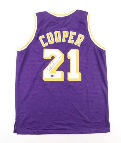 Michael Cooper Signed Lakers Jersey (Beckett) Los Angeles Guard 1978-1990
