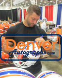 Tim Tebow Signed Florida Gators Stars & Stripes Orange F/S Helmet BAS 39681