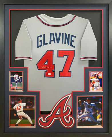 Tom Glavine Autographed Signed Framed Atlanta Braves Jersey JSA
