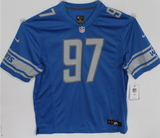 AIDAN HUTCHINSON SIGNED DETROIT LIONS 2023 NIKE SCREENPRINT JERSEY BECKETT COA