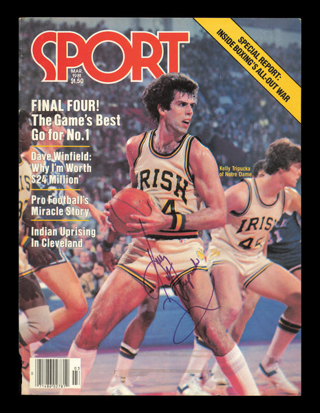 Kelly Tripucka Autographed Signed Sport Magazine Cover Notre Dame SKU #238071