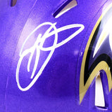 Odell Beckham Jr. Autographed Baltimore Ravens Flash Speed Mini Helmet- Beckett